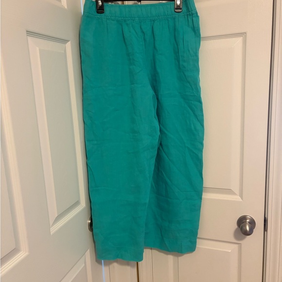 Tahari Pants - Tahari Aqua Linen Pants